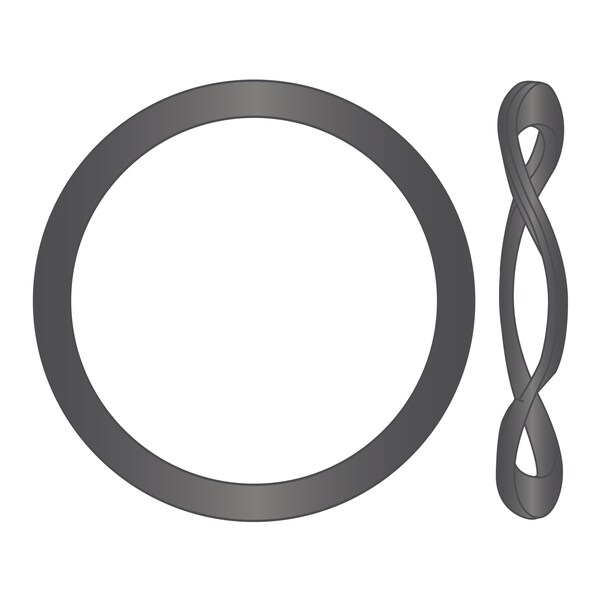 Wave Washer, Steel, Plain Finish